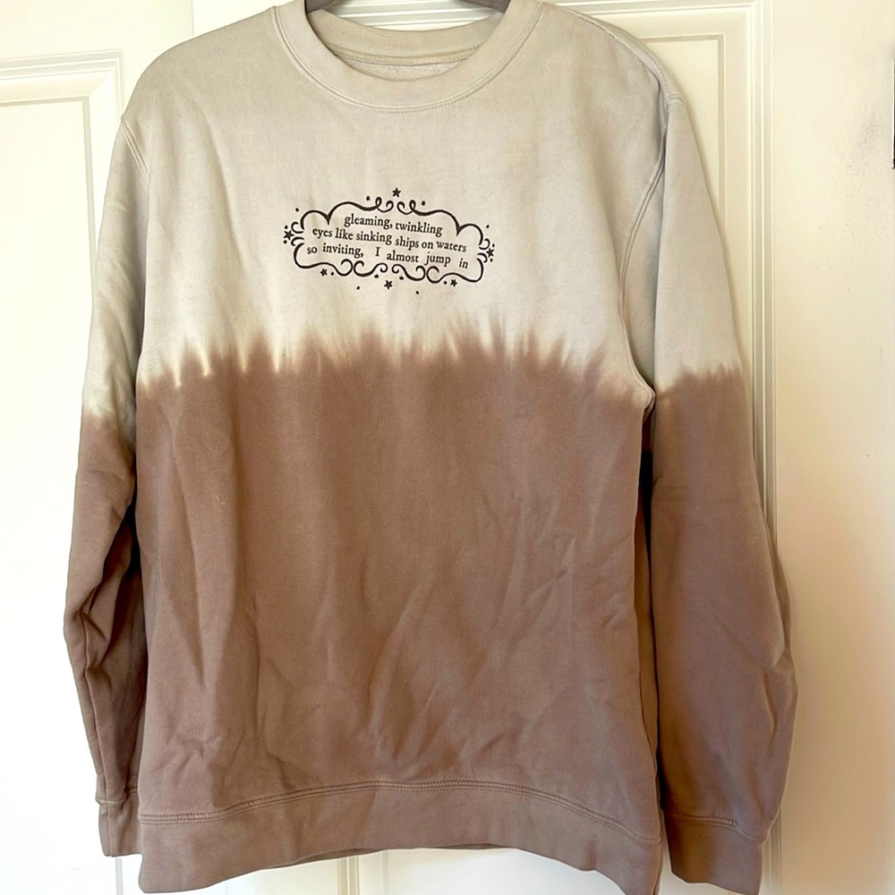 TAYLOR SWIFT OFFICIAL FOLKLORE MERCH SIZE XL CREWNECK